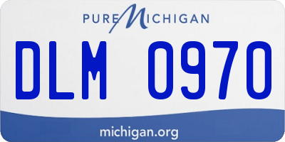 MI license plate DLM0970