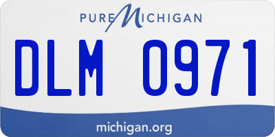 MI license plate DLM0971