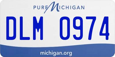 MI license plate DLM0974