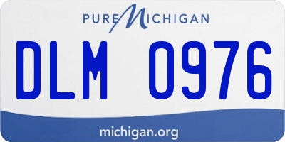 MI license plate DLM0976