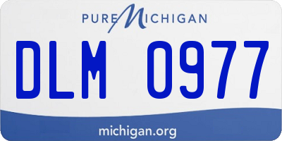MI license plate DLM0977