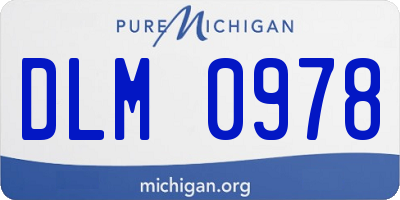 MI license plate DLM0978