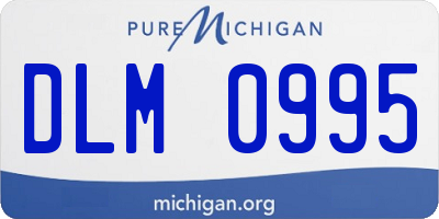 MI license plate DLM0995
