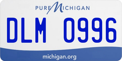 MI license plate DLM0996