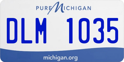 MI license plate DLM1035