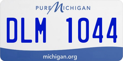 MI license plate DLM1044