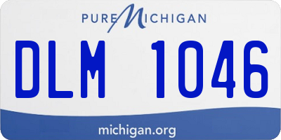 MI license plate DLM1046