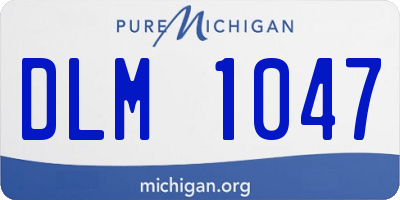 MI license plate DLM1047