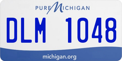 MI license plate DLM1048