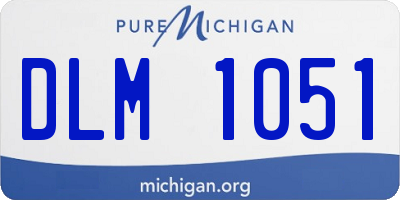 MI license plate DLM1051