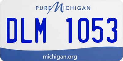 MI license plate DLM1053