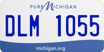 MI license plate DLM1055