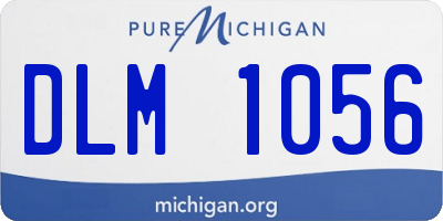 MI license plate DLM1056