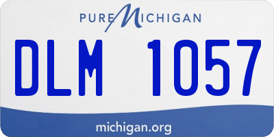 MI license plate DLM1057
