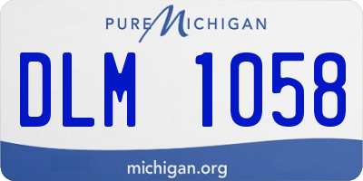 MI license plate DLM1058
