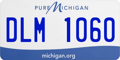 MI license plate DLM1060