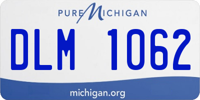 MI license plate DLM1062