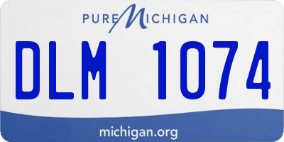 MI license plate DLM1074