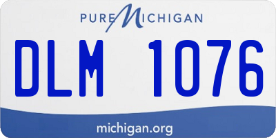 MI license plate DLM1076