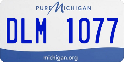 MI license plate DLM1077
