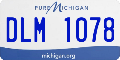 MI license plate DLM1078