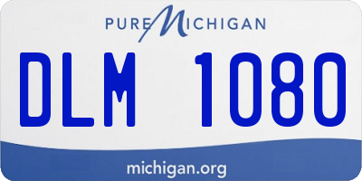 MI license plate DLM1080