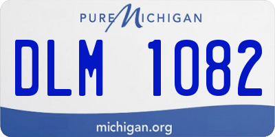 MI license plate DLM1082