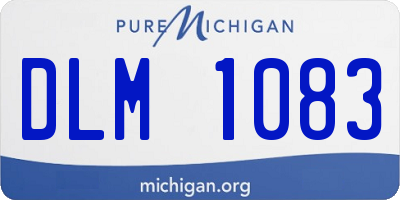 MI license plate DLM1083