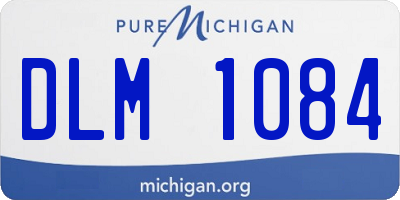 MI license plate DLM1084