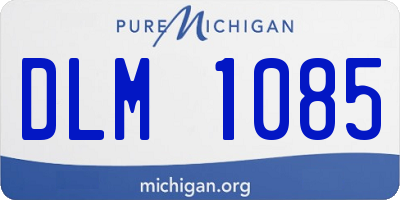 MI license plate DLM1085