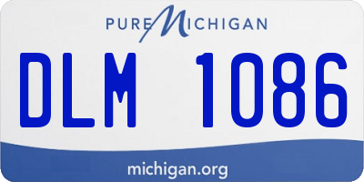 MI license plate DLM1086
