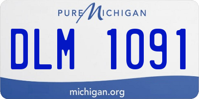 MI license plate DLM1091