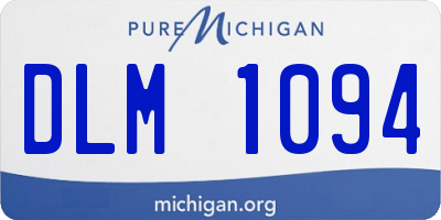 MI license plate DLM1094