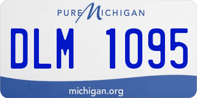 MI license plate DLM1095