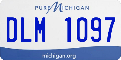 MI license plate DLM1097