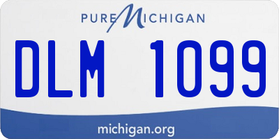 MI license plate DLM1099