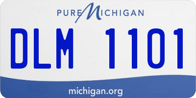 MI license plate DLM1101