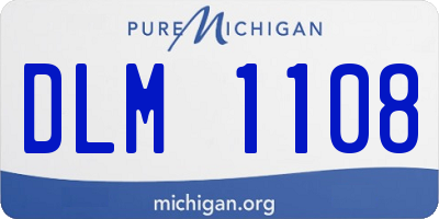 MI license plate DLM1108