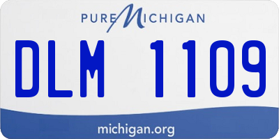 MI license plate DLM1109