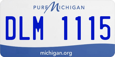 MI license plate DLM1115