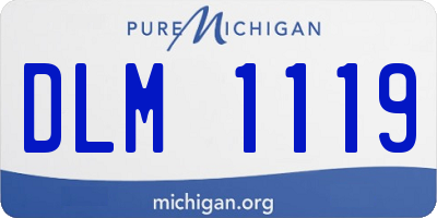 MI license plate DLM1119