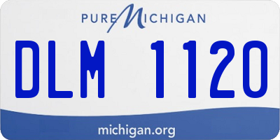MI license plate DLM1120