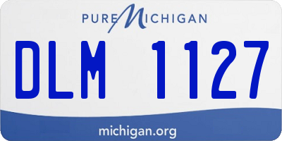 MI license plate DLM1127