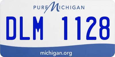 MI license plate DLM1128