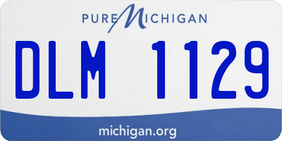 MI license plate DLM1129