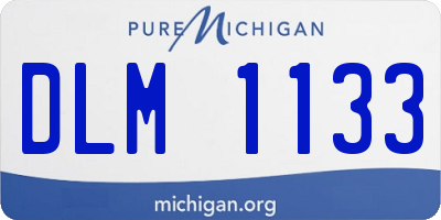 MI license plate DLM1133