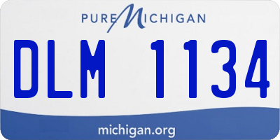 MI license plate DLM1134