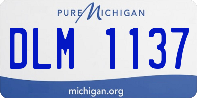 MI license plate DLM1137