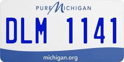 MI license plate DLM1141