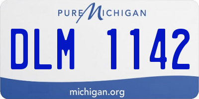 MI license plate DLM1142